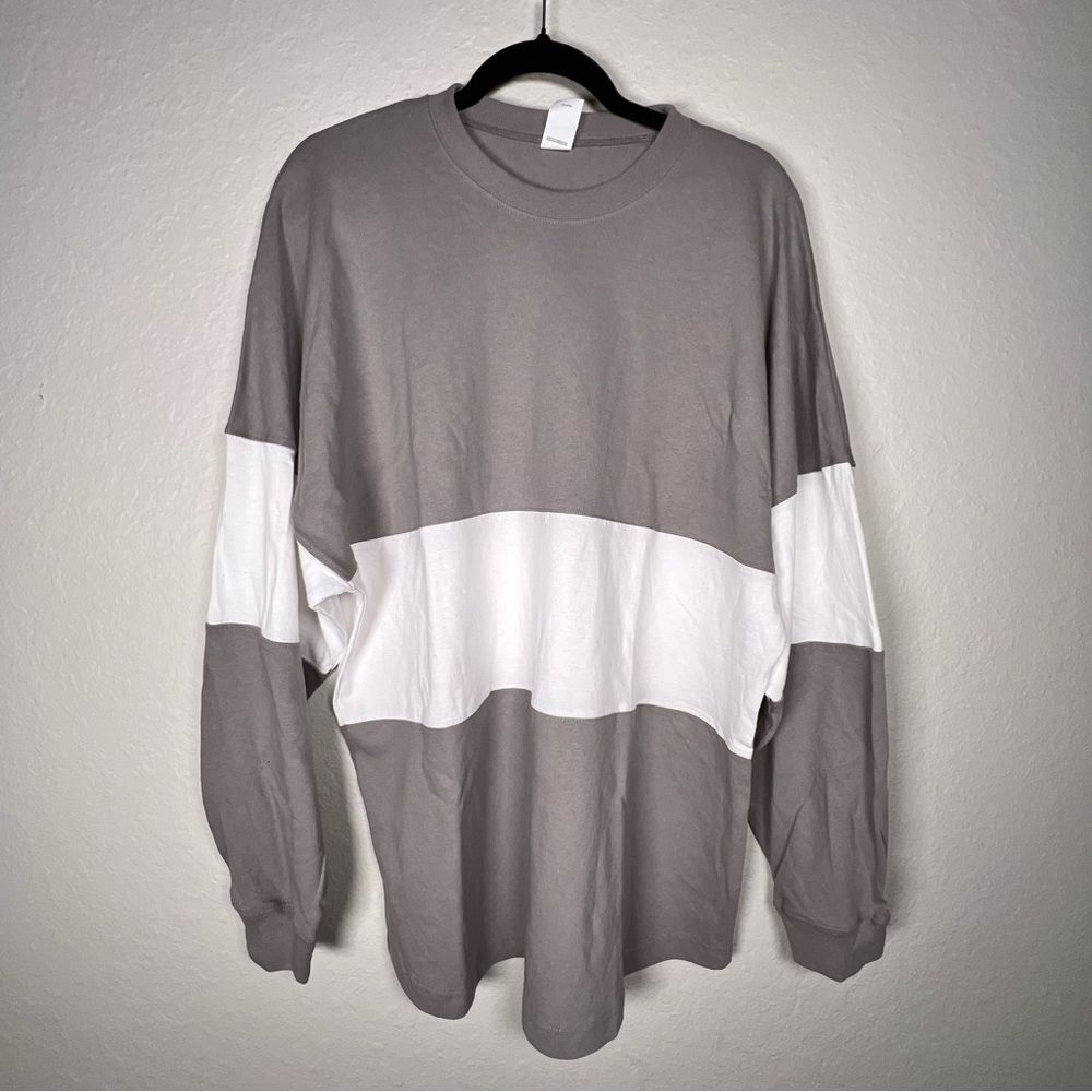 🔥NEW🔥Spirit jersey, gray and white striped long sleeve shirt 🖤 unisex 🖤